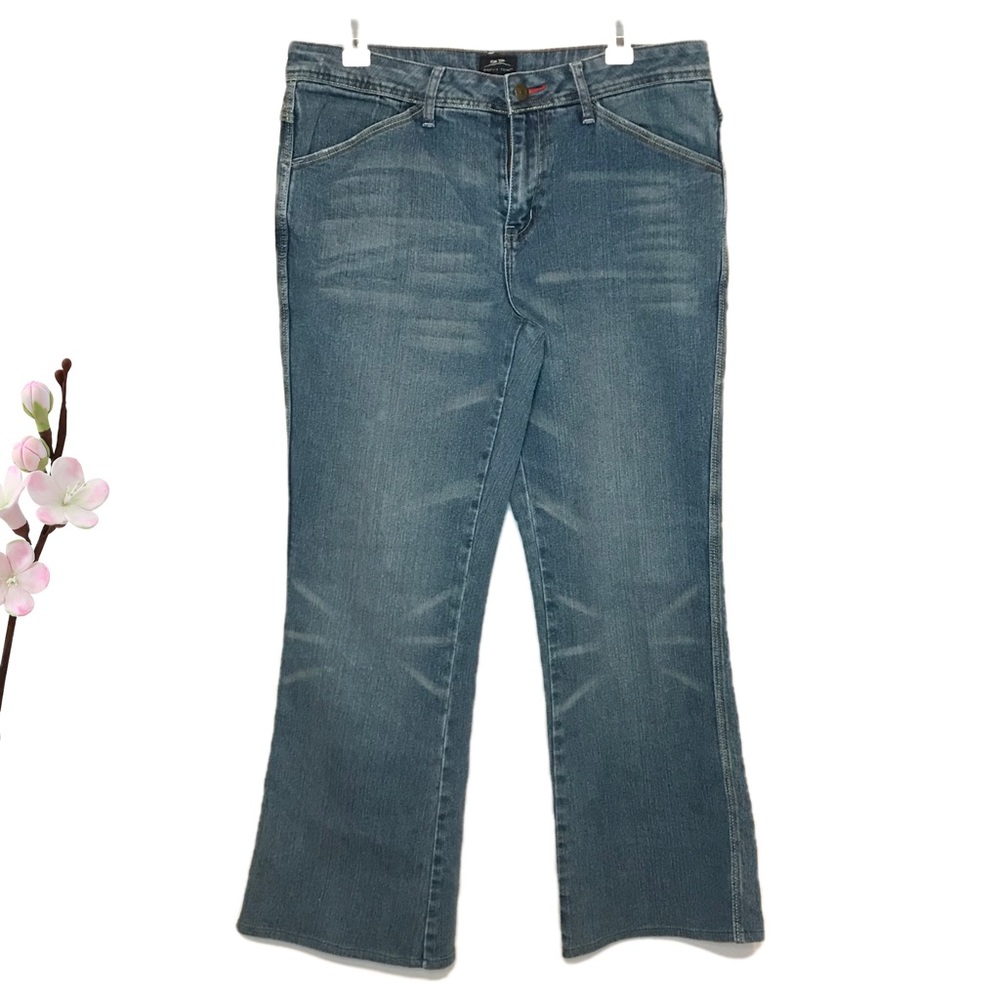 3/$25 Bailey's Point Y2K Women's Bootcut Stretch Jeans Mid Rise Size 13 90's
